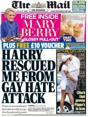 The Mail on Sunday (UK) Newspaper Front Page for 9 June 2013