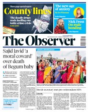 The Observer (UK) Newspaper Front Page for 10 March 2019