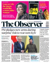 The Observer (UK) Newspaper Front Page for 10 April 2022