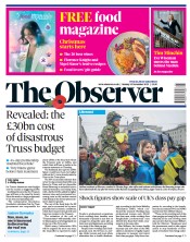 The Observer (UK) Newspaper Front Page for 13 November 2022