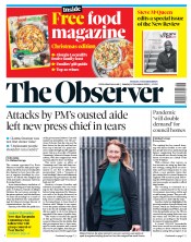 The Observer (UK) Newspaper Front Page for 15 November 2020