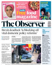 The Observer (UK) Newspaper Front Page for 16 December 2018
