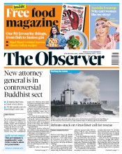 The Observer (UK) Newspaper Front Page for 16 February 2020