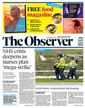 The Observer front page for 16 April 2023