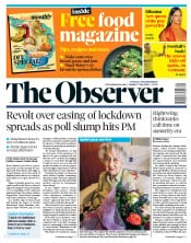 The Observer (UK) Newspaper Front Page for 17 May 2020