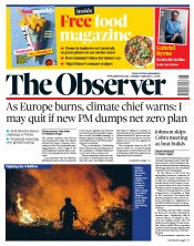 The Observer (UK) Newspaper Front Page for 17 July 2022