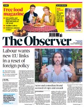 The Observer front page for 17 September 2023