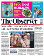 The Observer (UK) Newspaper Front Page for 19 June 2022