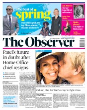 The Observer (UK) Newspaper Front Page for 1 March 2020