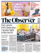 The Observer (UK) Newspaper Front Page for 20 March 2022