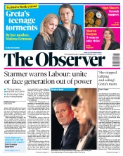 The Observer (UK) Newspaper Front Page for 23 February 2020