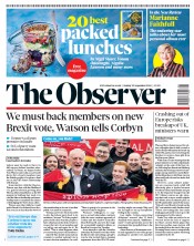 The Observer (UK) Newspaper Front Page for 23 September 2018