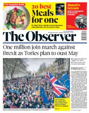 The Observer (UK) Newspaper Front Page for 24 March 2019