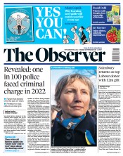 The Observer (UK) Newspaper Front Page for 26 February 2023