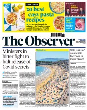 The Observer (UK) Newspaper Front Page for 28 May 2023