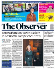 The Observer front page for 2 October 2022