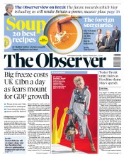 The Observer (UK) Newspaper Front Page for 4 March 2018