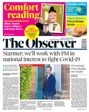 The Observer (UK) Newspaper Front Page for 5 April 2020