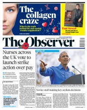 The Observer front page for 6 November 2022