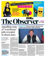 The Observer front page for 6 August 2023
