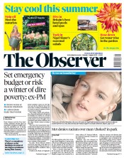 The Observer (UK) Newspaper Front Page for 7 August 2022