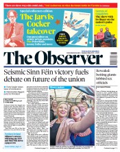 The Observer (UK) Newspaper Front Page for 8 May 2022