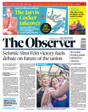 The Observer (UK) Newspaper Front Page for 8 May 2022