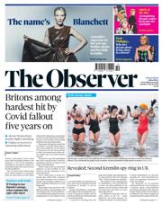 The Observer front page for 9 March 2025