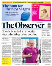 The Observer (UK) Newspaper Front Page for 9 June 2019