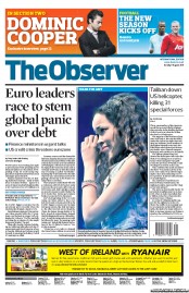  () Newspaper Front Page for 7 August 2011