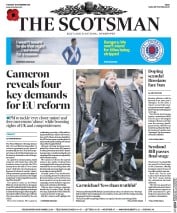 The Scotsman (UK) Newspaper Front Page for 10 November 2015