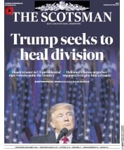 The Scotsman (UK) Newspaper Front Page for 10 November 2016