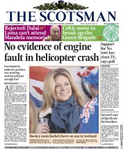 The Scotsman Newspaper Front Page (UK) for 10 December 2013