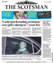 The Scotsman (UK) Newspaper Front Page for 10 January 2017