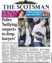 The Scotsman (UK) Newspaper Front Page for 10 March 2014