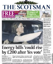 The Scotsman (UK) Newspaper Front Page for 10 April 2014