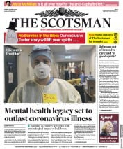 The Scotsman (UK) Newspaper Front Page for 10 April 2020