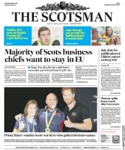The Scotsman (UK) Newspaper Front Page for 10 May 2016