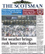 The Scotsman Newspaper Front Page (UK) for 10 July 2013