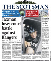 The Scotsman (UK) Newspaper Front Page for 10 July 2014