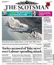 The Scotsman (UK) Newspaper Front Page for 11 November 2019