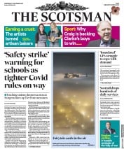 The Scotsman (UK) Newspaper Front Page for 11 November 2020