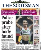 The Scotsman Newspaper Front Page (UK) for 11 January 2014