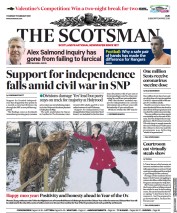 The Scotsman (UK) Newspaper Front Page for 11 February 2021
