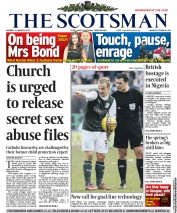 The Scotsman (UK) Newspaper Front Page for 11 March 2013