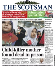 The Scotsman (UK) Newspaper Front Page for 11 March 2014