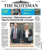 The Scotsman (UK) Newspaper Front Page for 11 May 2016