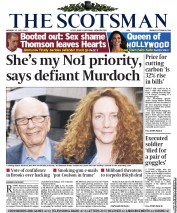 The Scotsman Newspaper Front Page (UK) for 11 July 2011