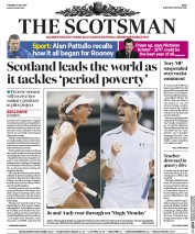 The Scotsman (UK) Newspaper Front Page for 11 July 2017