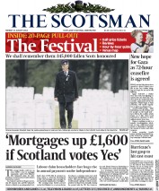 The Scotsman (UK) Newspaper Front Page for 11 August 2014